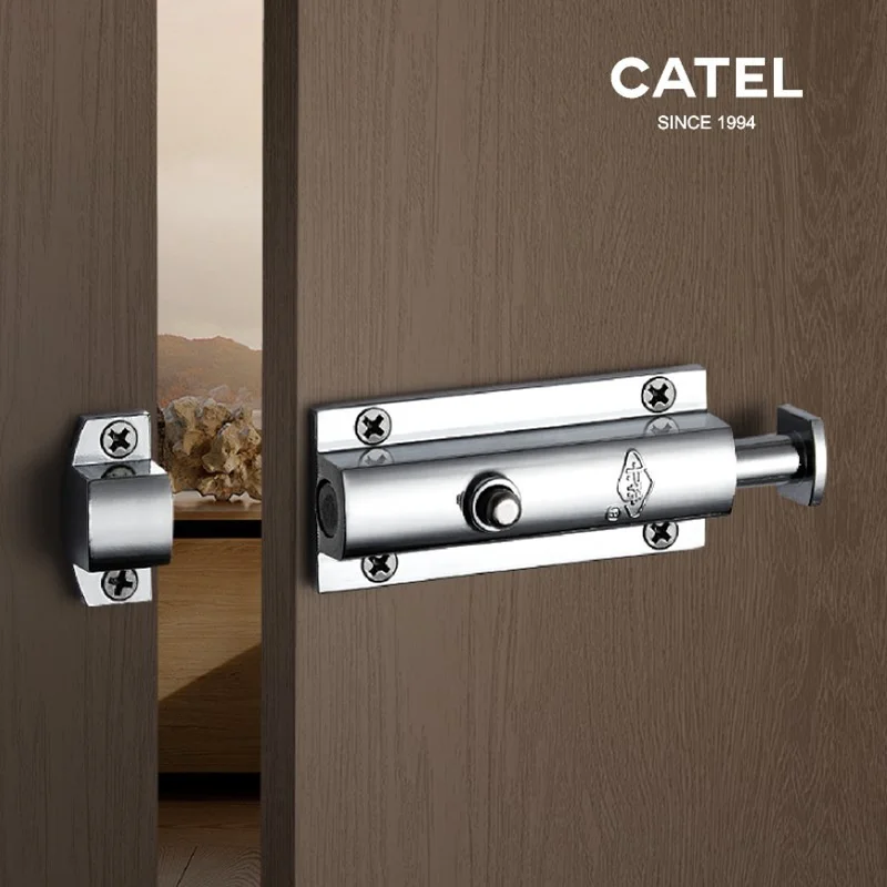 Carter automatic spring bolt zinc alloy bathroom by bolt by buckle wooden by anti-theft by lock house surface mounte