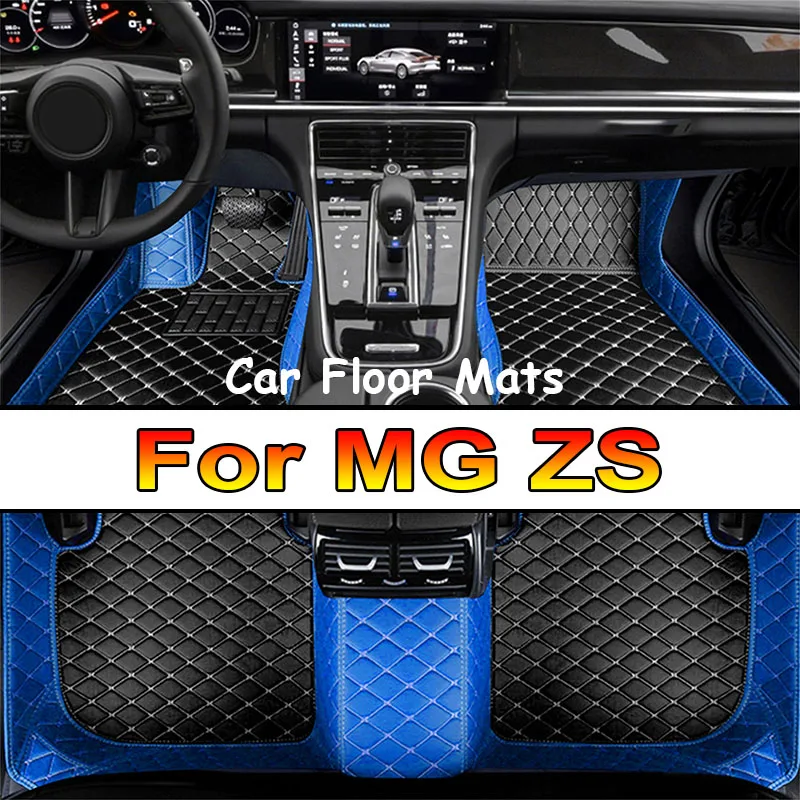 Non-hybrid Car Mats For MG ZS ZX ZST Astor ZS11 Crossover 2018~2022 Waterproof Floor Mats Push Button handbrake Car Accessories