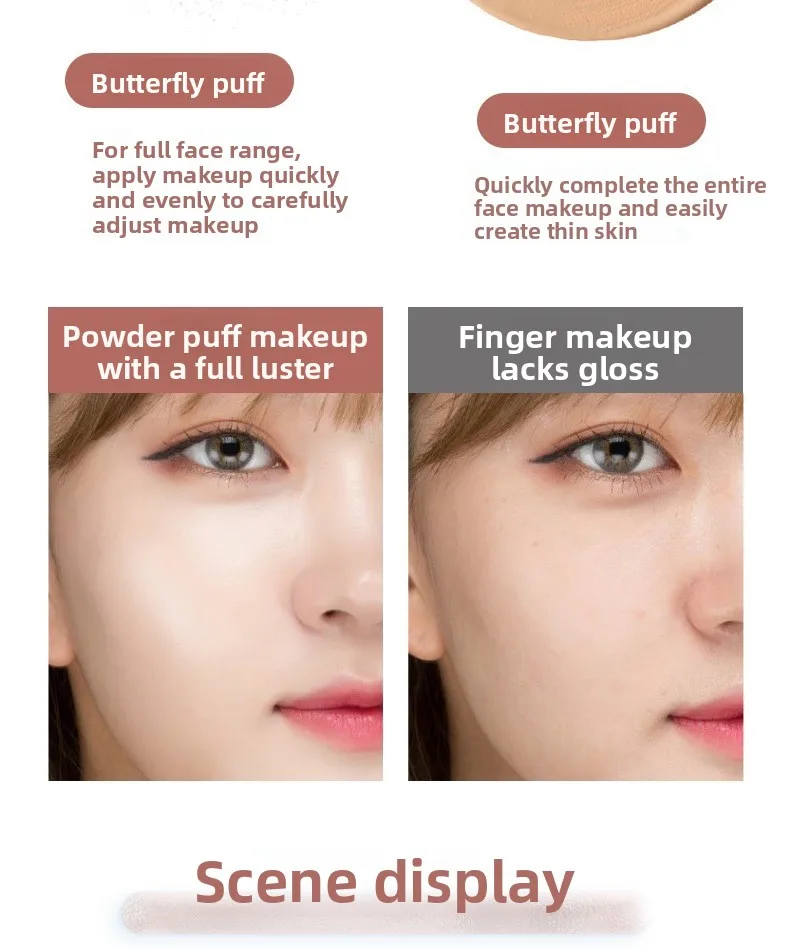 Super Grube Puszki Kosmetyczne Duże Rozmiary Korektor Podkład Gąbki Poduszki Do Użytku Na Sucho i Mokro Do Twarzy Makijaż Narzędzia