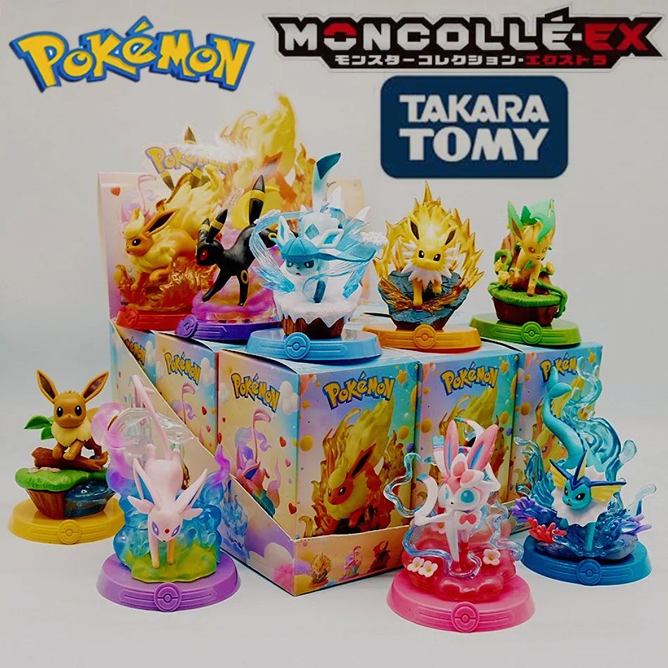 

ГОРЯЧИЙ 9-й стиль Pokemon Eeveelution Espeon Sylveon Glaceon Leafeon Vaporeon Umbreon Flareon Pokémon Модель Аниме Фигурка Украшения Игрушка