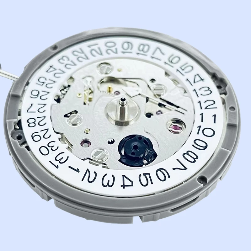 Genuine Original NH35 Automatic Mechanical Movement White Single Calendar 24 Jewels NH35A High-Precision Replacement Movement