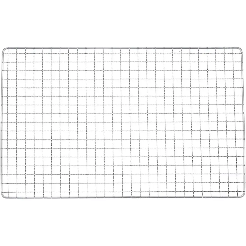 17.3 x 11.6 Stainless Steel BBQ Grill Net for Charcoal and Wood Grilling, Roasting, and Smoking