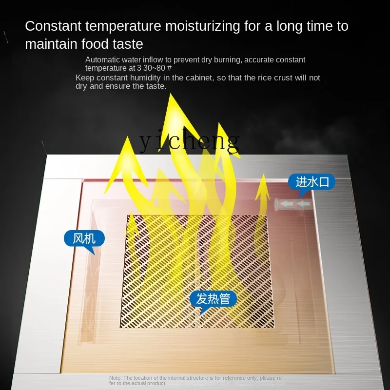 Умный коммерческий шкаф Tqh с подогревом, автоматическая рисоварка, электрическая пищевая коробка большой емкости