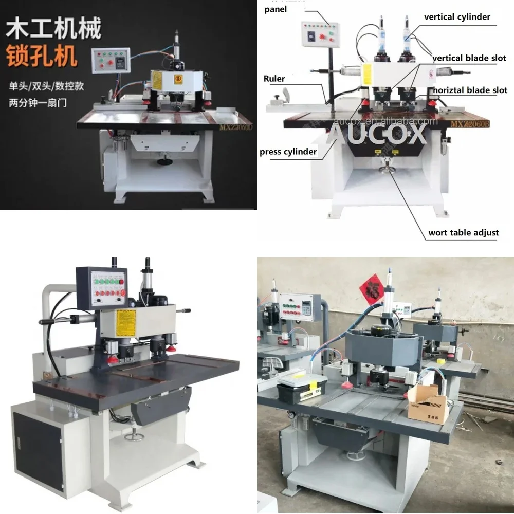 Fully Automatic Wooden Door Lock Hole Machine for Door Lock Installation Tools Single Head Double Head Door Lock Hole Opener