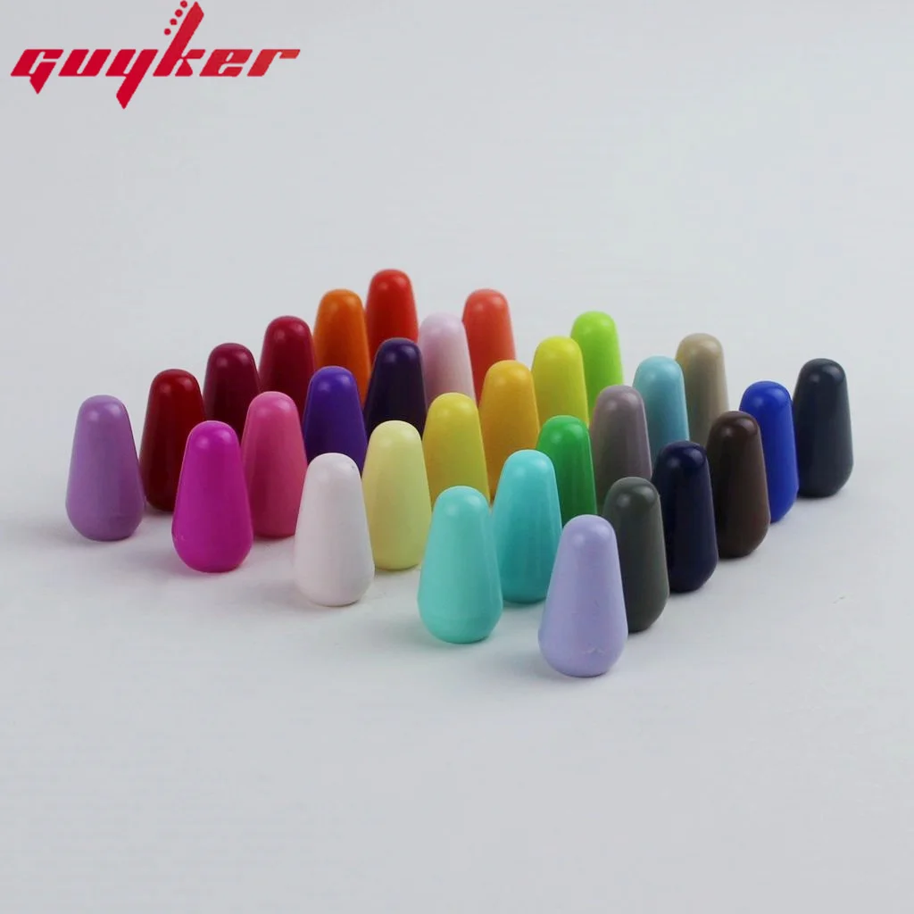 Guyker Switch Knobs Guitar Switch Cap Knobs for ST TL Ibz Pickup Selector Switch Mixed Colors(18/30PCS)