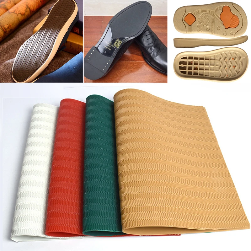 

Cuttable Shoe Sole Anti-slip Sticker Wear-resistant Rubber Repair Outsoles Patches For Man Self-adhesive Shoe Pad Replaceable