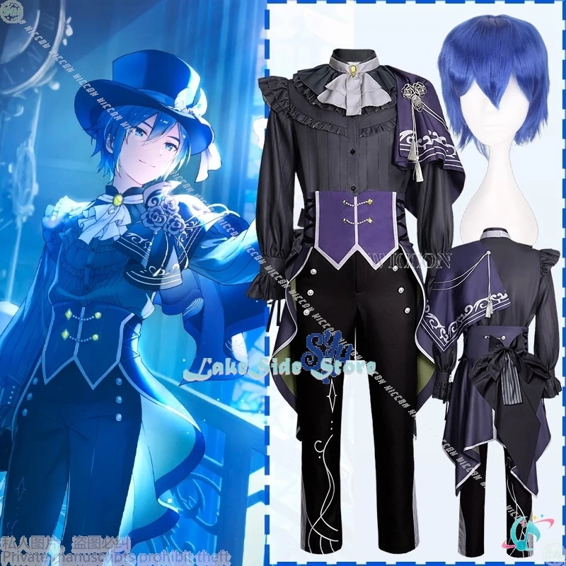 

Project Sekai Косплей KEITO 나cii Süーブ์썹 Bei Костюм Парик Темно-синий Винтаж Брюки Парики Хэллоуин Рождество Ролевая игра Необычная одежда