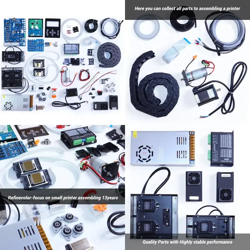 Printer Accessory Set including UV Lamp Ink Pad Damper Motor Printhead main board More - New Condition