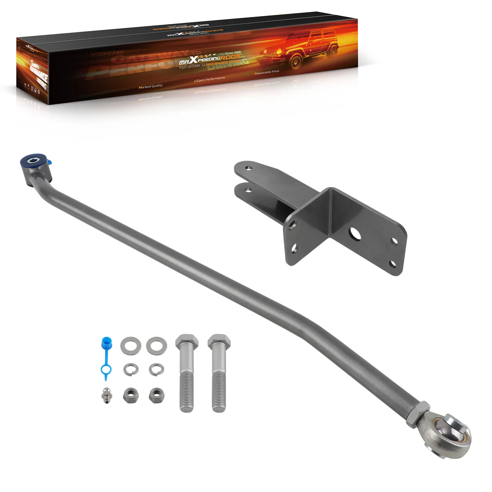 

MaXpeedingrods Factory Front Adjustable Anti-wobble Trackbar for Jeep CHEROKEE XJ 2WD/4WDTrackBar 1984-2001
