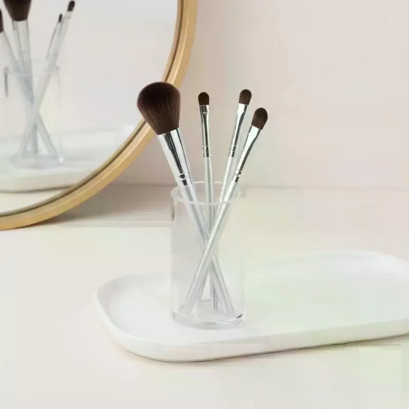 Angled Flat Head Nose Shadow Brush Ultra Soft Dense Bristles Professional Makeup Tool for Highlighter Blush Contouring