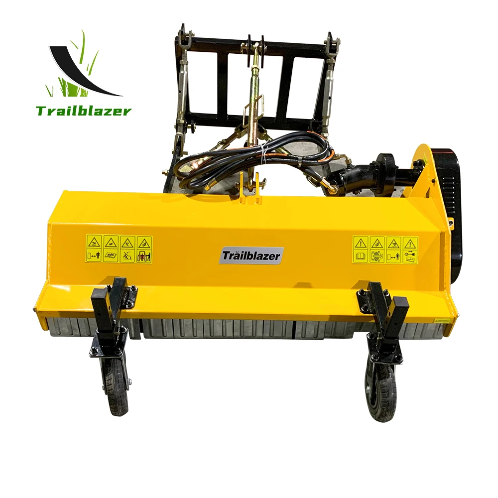 Trailblazer Hydraulic Flail Mower for Skid Steer Loader Attachment Front Bush Mower for Garden Shrubs