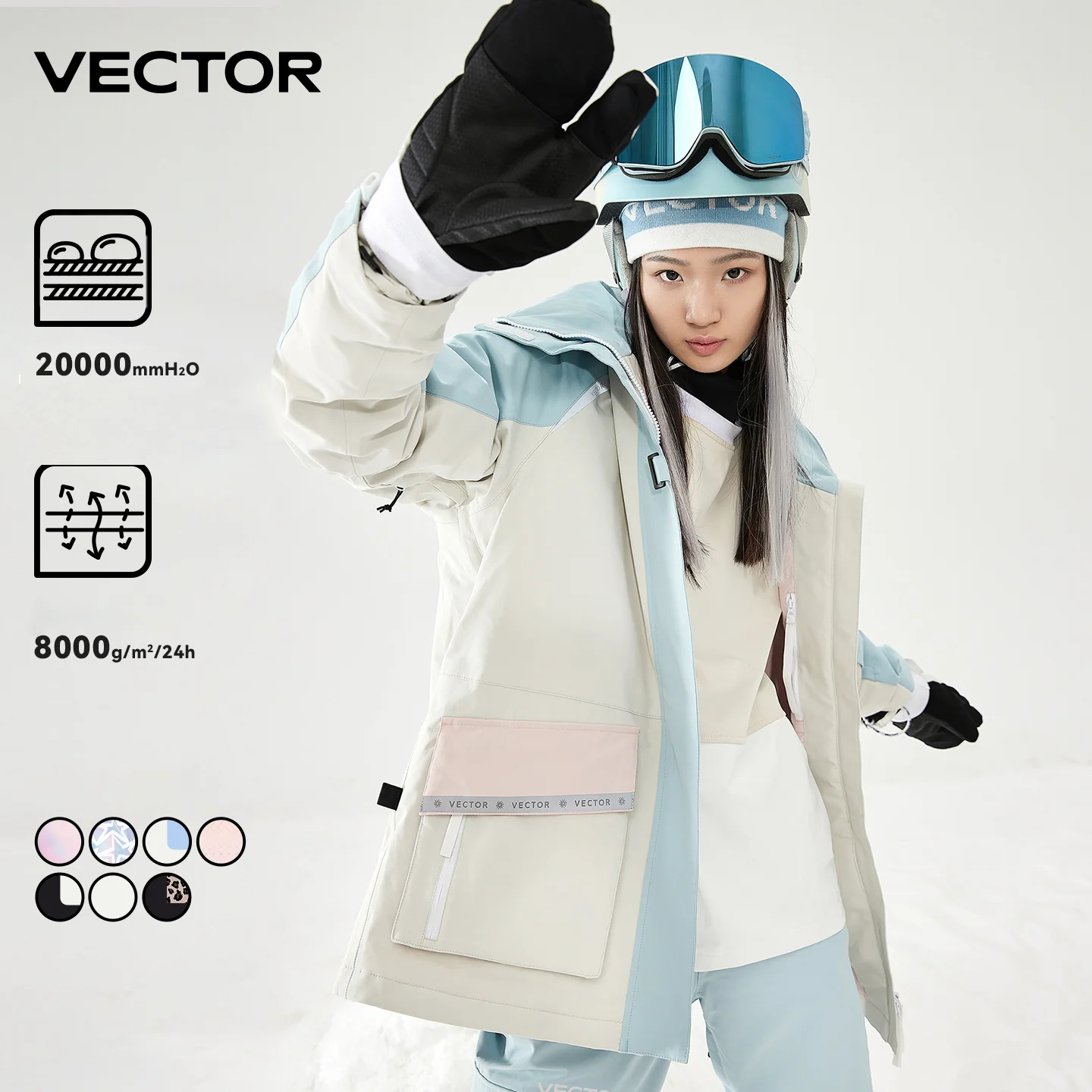 Veste de ski à capuche VECTOR - Winter Clothing Vector avis et prix