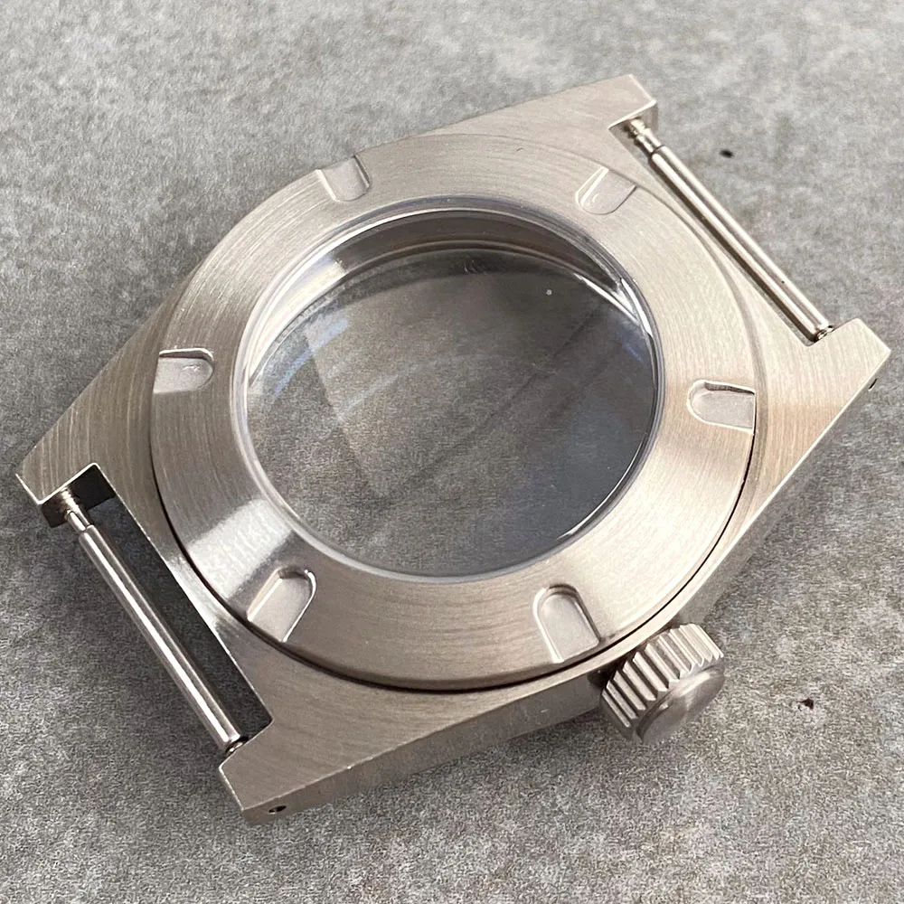 AR Sapphire 316L Steel 38mm Brushed Diver Watch Case 200M Waterproof Fit NH35 NH36 NH34 ETA2824 PT5000 ST2130 for Swim Watch