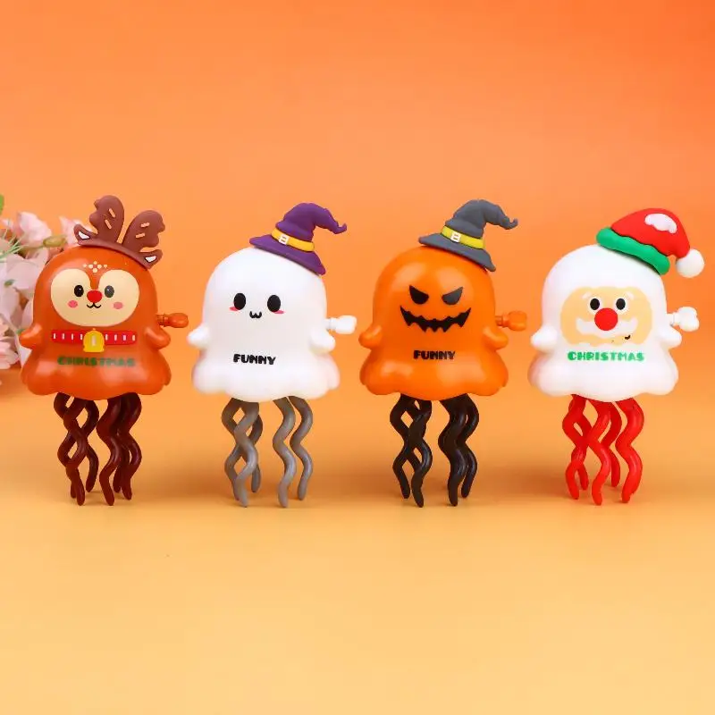 Christmas Wind Up Toy Xmas Santa Elk Dancing Toy Magic Twisting Prank Toy Cartoon Interactive Baby Crawling Toys Christmas Gifts