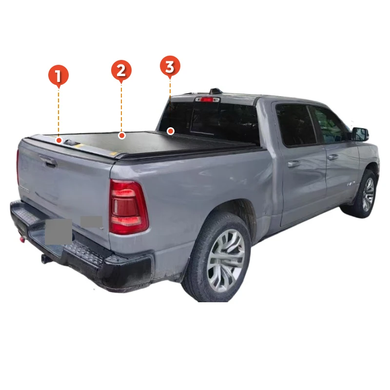 Waterproof Rustproof Aluminum Alloy Retractable Tonneau Cover Pickup Truck Bed Cargo Storage Auto Exterior Accessori