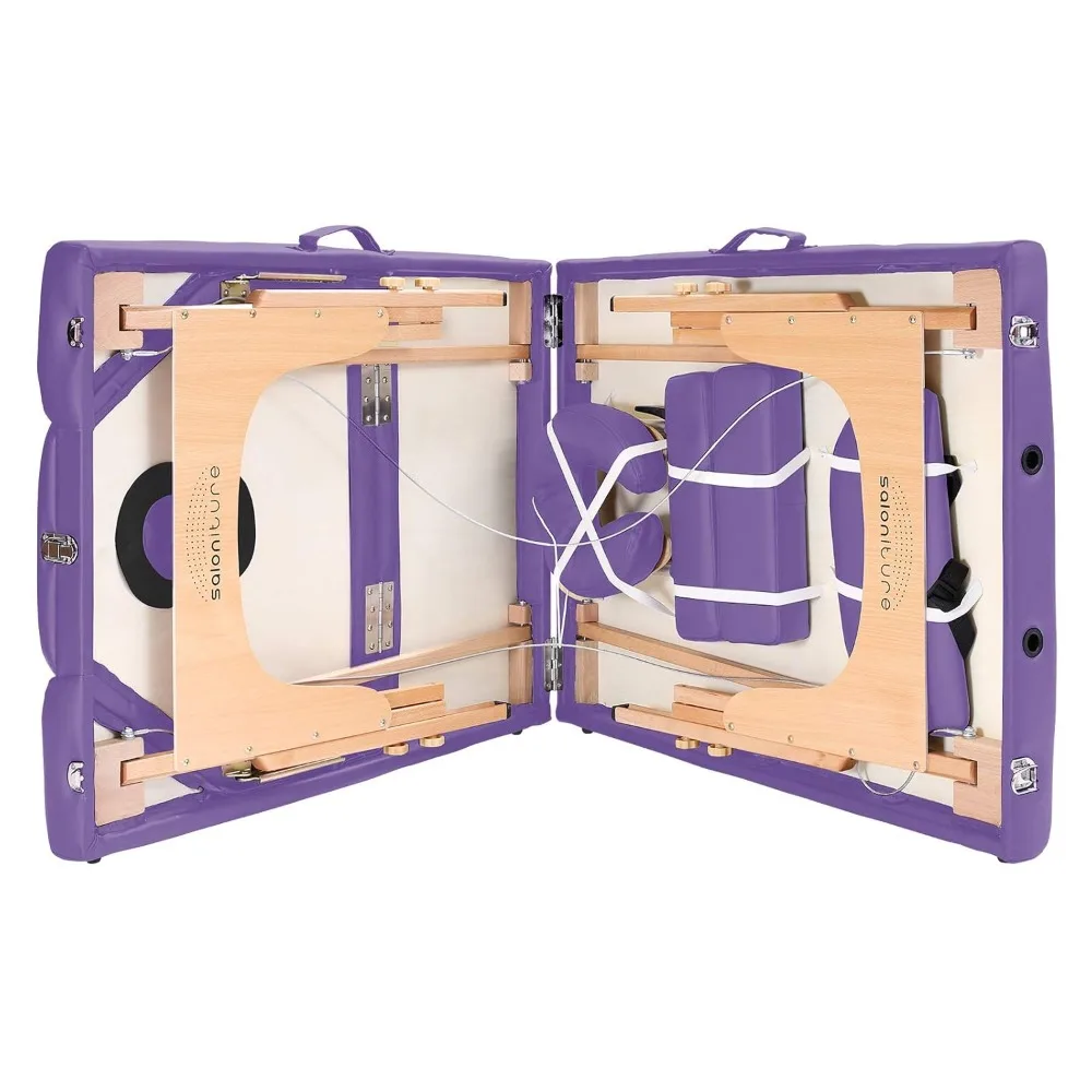 Saloniture Professional Portable Massage Table with Backrest