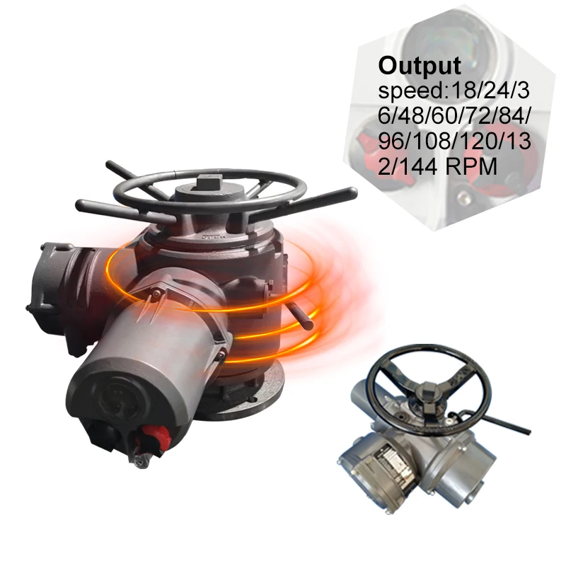 

Rotating Speed Custom 18/24/36/48/72rpm Multi-turn Electric Actuator
