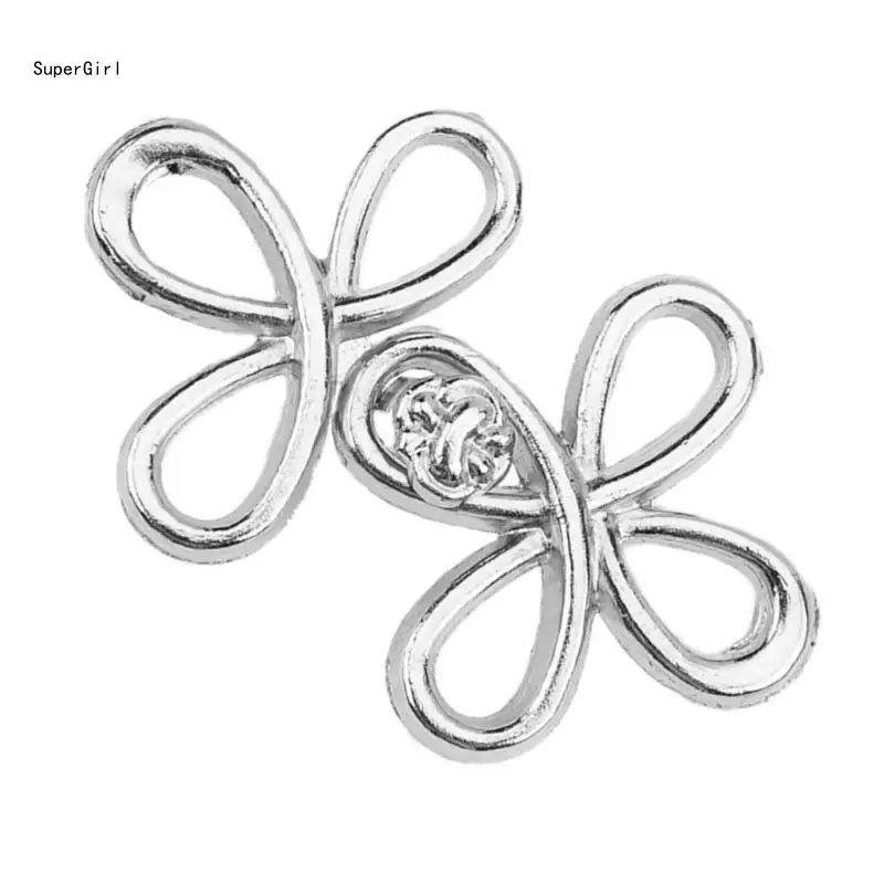 Nosewing Waist Pin Clovers Waist Buckle Clip Shamrock Button Gift for Friend J78E