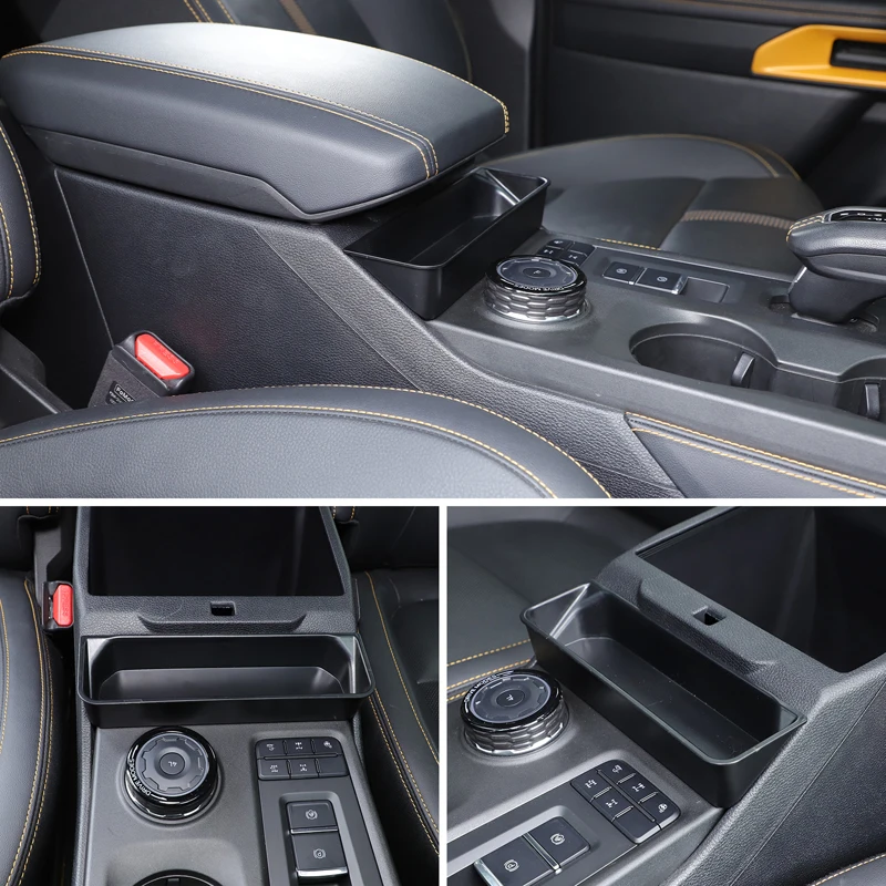 

ABS Central control armrest box debris storage tray box For Ford Ranger Ranger Pickup 2023+ car Accessories