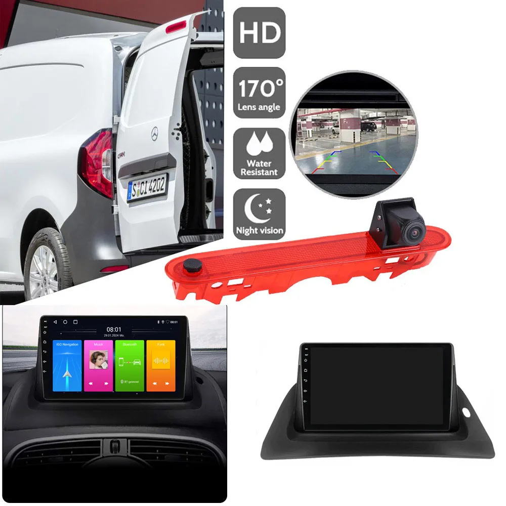 Android car radio with GPS Navigation+HD reverse camera for Renault Kangoo II MASTER TWINGO (2008-2021) A4158203100  A4158201800