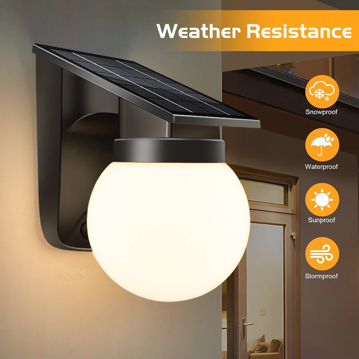 

Nice Outdoor Solar Light Adjustable Brightness And Color IP65 Waterproof Solar Wall Lamp Solar Powered Garden Lights For Yard Fe