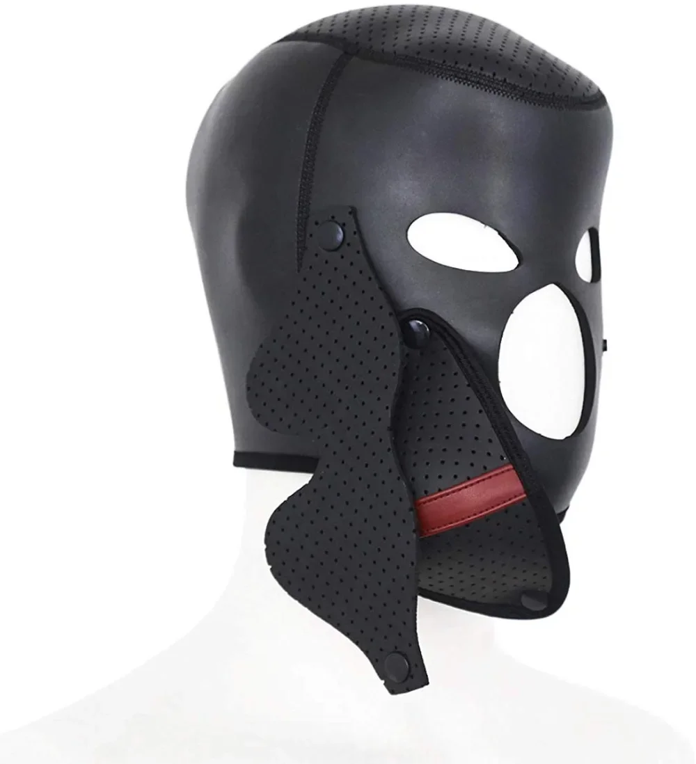 Neoprene Black Breathable Face Ultimate Lock Out Cosplay Hood Mask Cosplay,Dance Performance Props