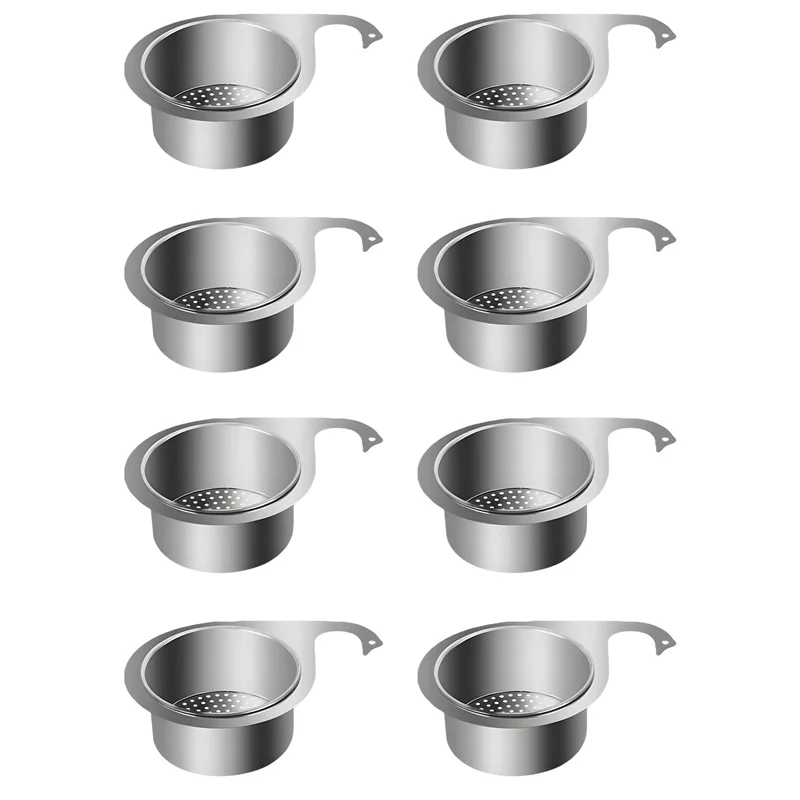 

ABMH-8X Многофункциональная сливная корзина, сетчатая корзина для раковины «Лебедь» из нержавеющей стали, подвесная корзина для фильтра