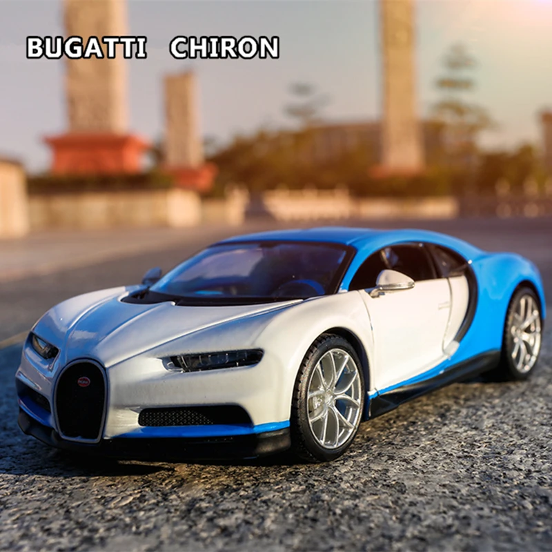 

Maisto 1:24 Bugatti Chiron Sports car Modified version Diecast Car Metal Alloy Model Car decoration display collection gifts