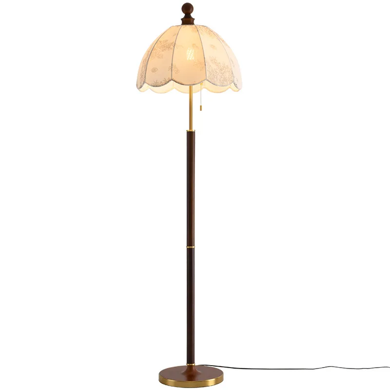 

New Chinese style, retro, floor lamp, study, bedroom, bedside