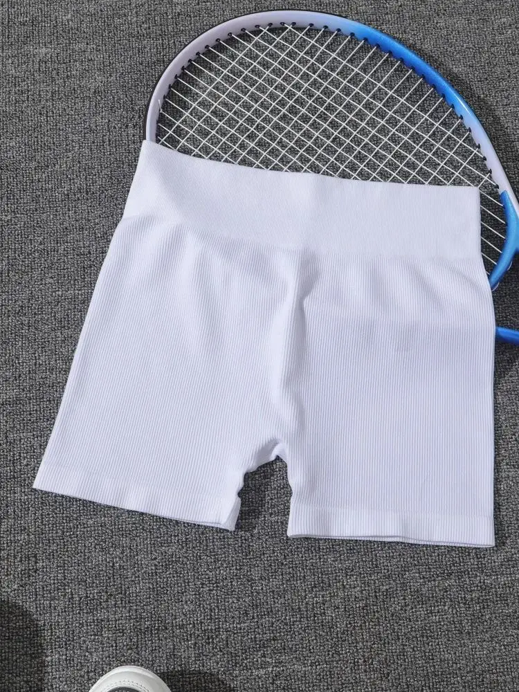 AliExpress NONE Women's Seamless Yoga Sports Shorts, Suitable For Gym Workout, Cycling, Running, White Tight Pants, Summer