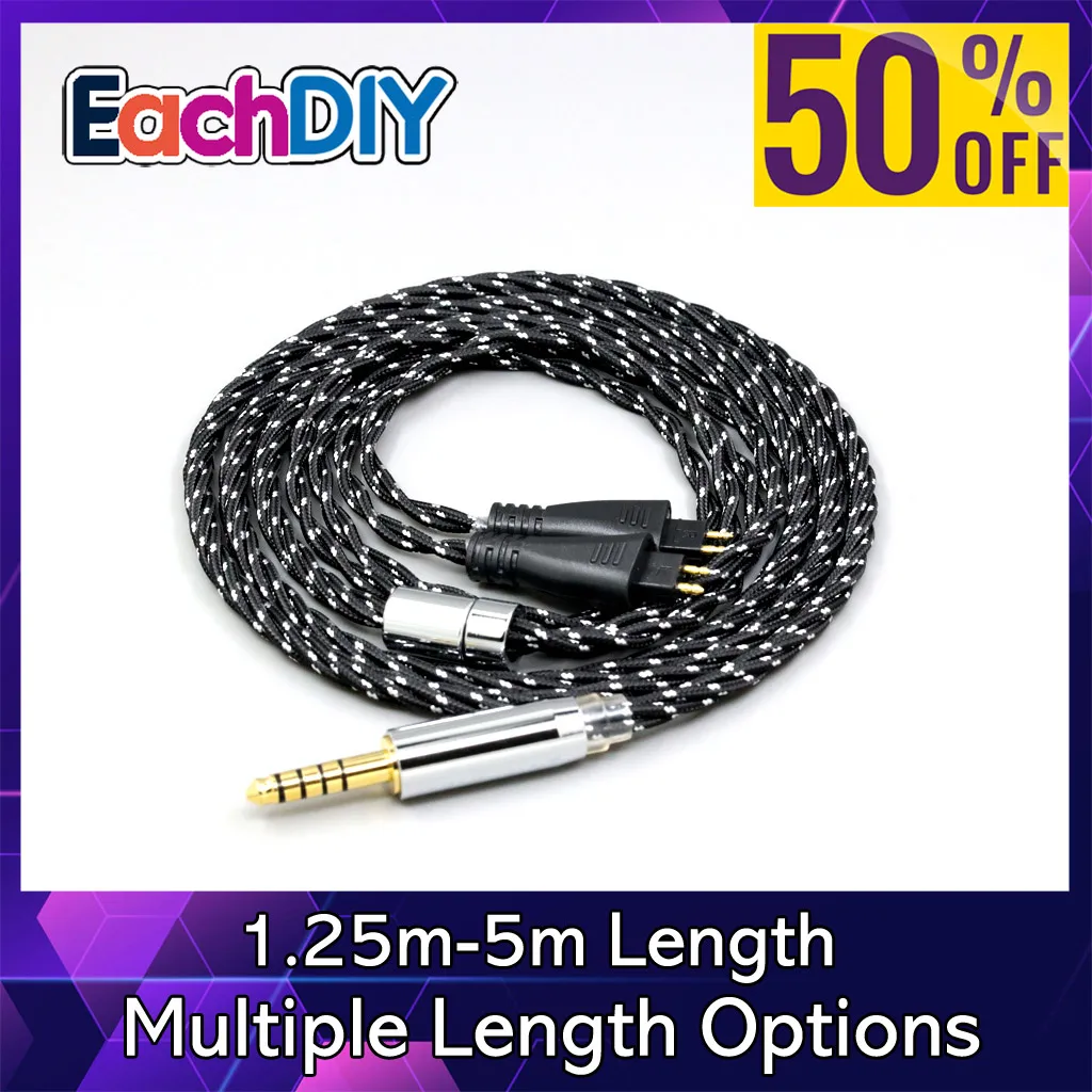 

OCC Mixed OFC Twisting Nylon Earphone Cable For FOSTEX TH900 TH1000RP TH1100RP TH-909 TR-X00 TH-600 MK2 Headphone LN008708