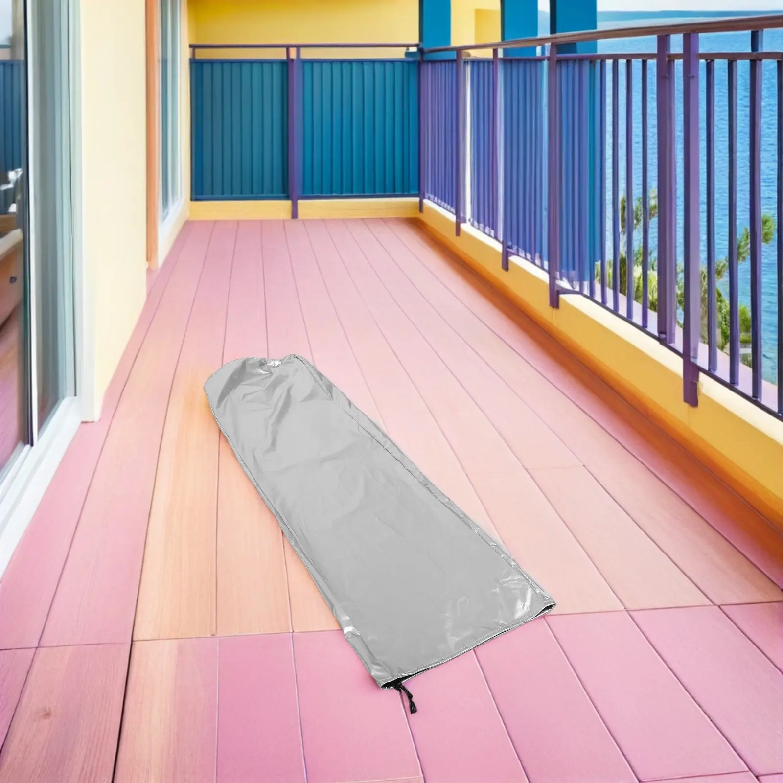 Foldable Ladder Cover Dustproof Waterproof Stable Oxford Cloth Rain Uv Protection Ladder Storage Bag for Patio Garden Outdoor