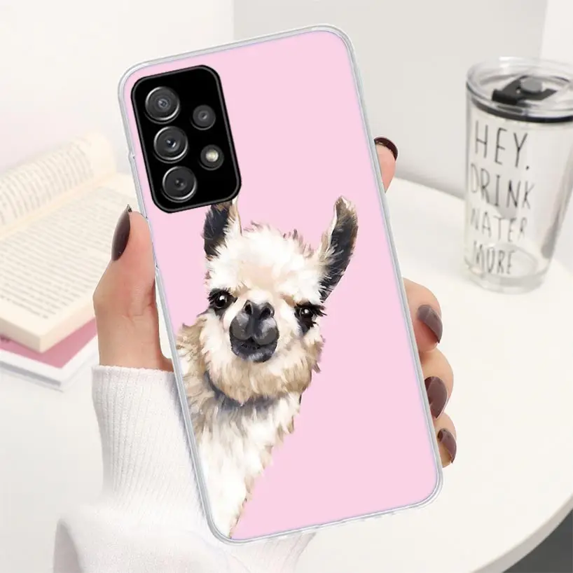 Lama Llama Alpacas Coque Phone Case For Samsung Galaxy A51 A50 A71 A70 A41 A40 A31 A30 A21S A20E A10 A11 A01 A6 A7 A8 A9 + Cover