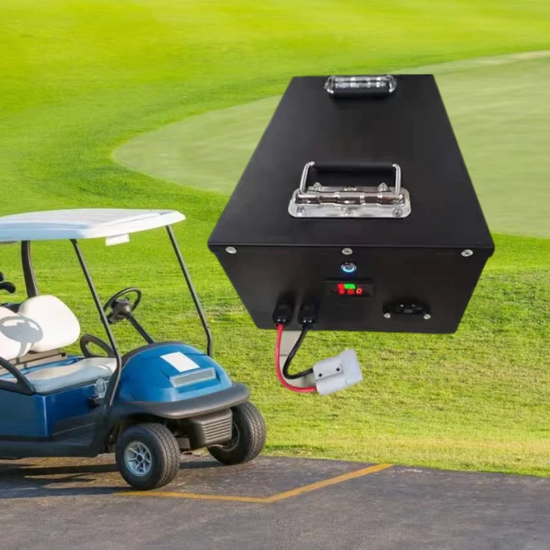60V 100Ah Li-ion Battery with BMS & 10A Charger for Electric Forklift Scooter AGV Sweeper Sightseeing Car Power Solution