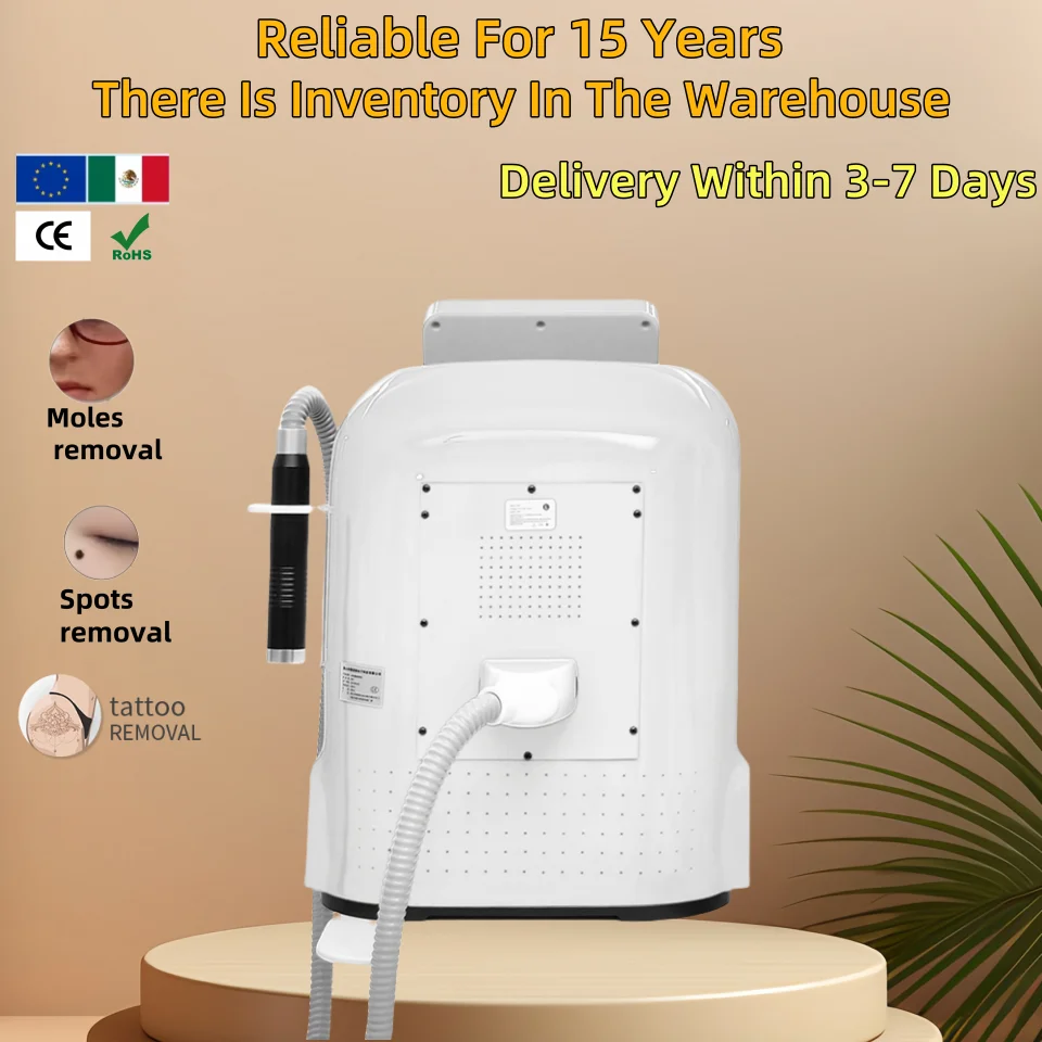 

2025 Wholesale Price Professional Portable Q-Switch Tattoo Eyebrow Spot Removal, Whitening Scar Recovery Eyebrow Washing Machine