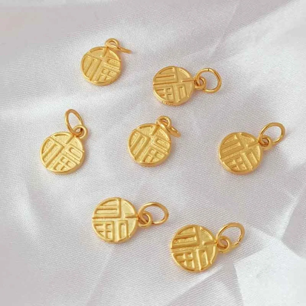 

Accessories Vietnamese Shajin Fu Brand Pendant for Wealth and Good Fortune, Bracelet, Necklace, DIY Jewelry Matching