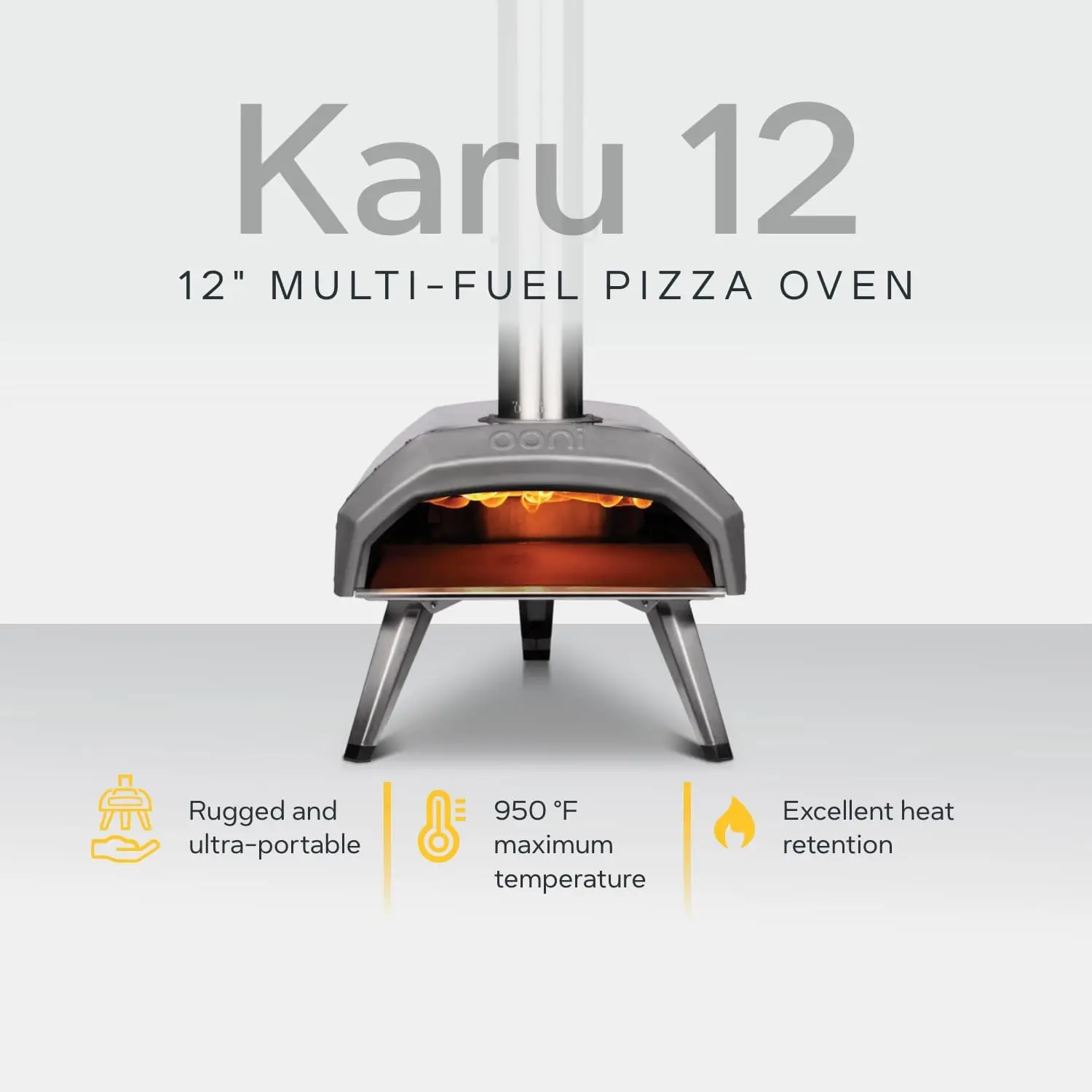 12 Multi-Fuel   Oven – Portable Wood and Gas Fired  with  Stone, Outdoor