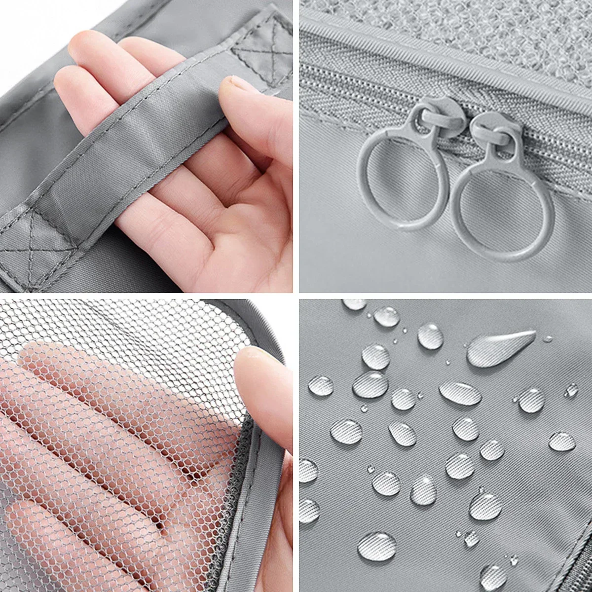 مجموعة مكعبات تعبئة السفر مكونة من 7 قطع - منظم أمتعة مضغوط شفاف للاستخدام في الحقيبة والملابس والرحلات #5