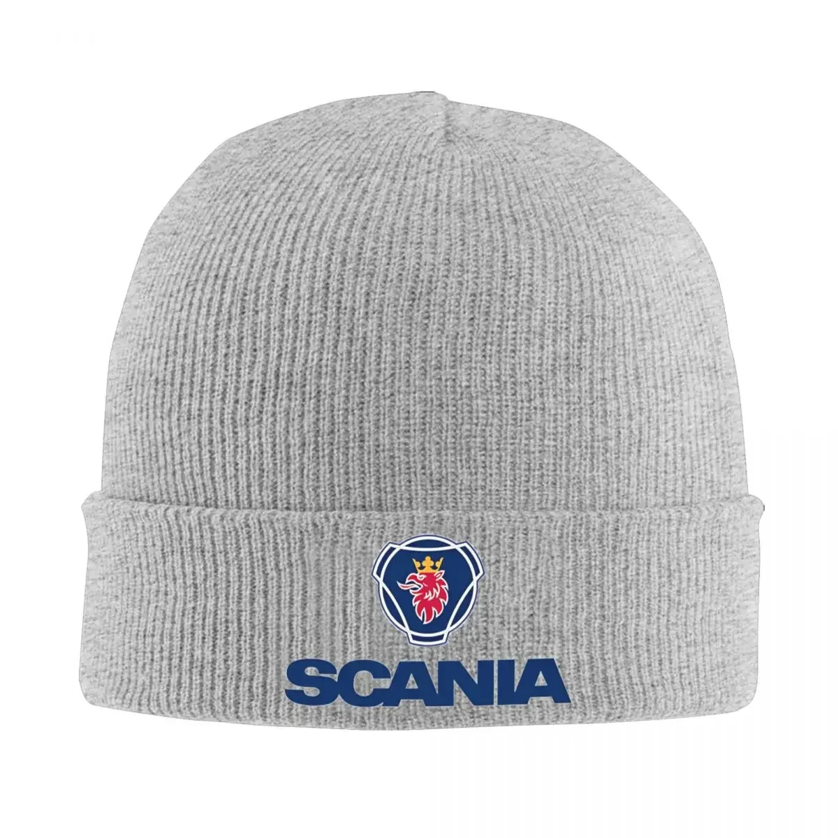 Sweden Saabs Scanias Logo Beanie Hats Fashion Caps Female Male Kpop Skullies Beanies Winter Printed Warm Soft Beanie Hat