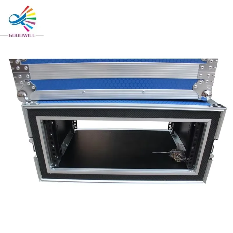 4U 19 Inch Shockproof Rack Flight Case with Foam for Professional Audio Equipment ATA Durable Road Storage Box Protection