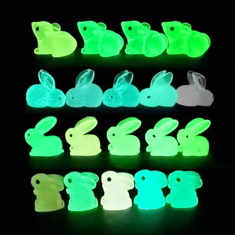 50 قطعة حيوانات راتينج صغيرة مضيئة 50 أنماط منمنمات تتوهج في الظلام شخصيات صغيرة صغيرة لإخفاء شخصيات البطة الصغيرة #6