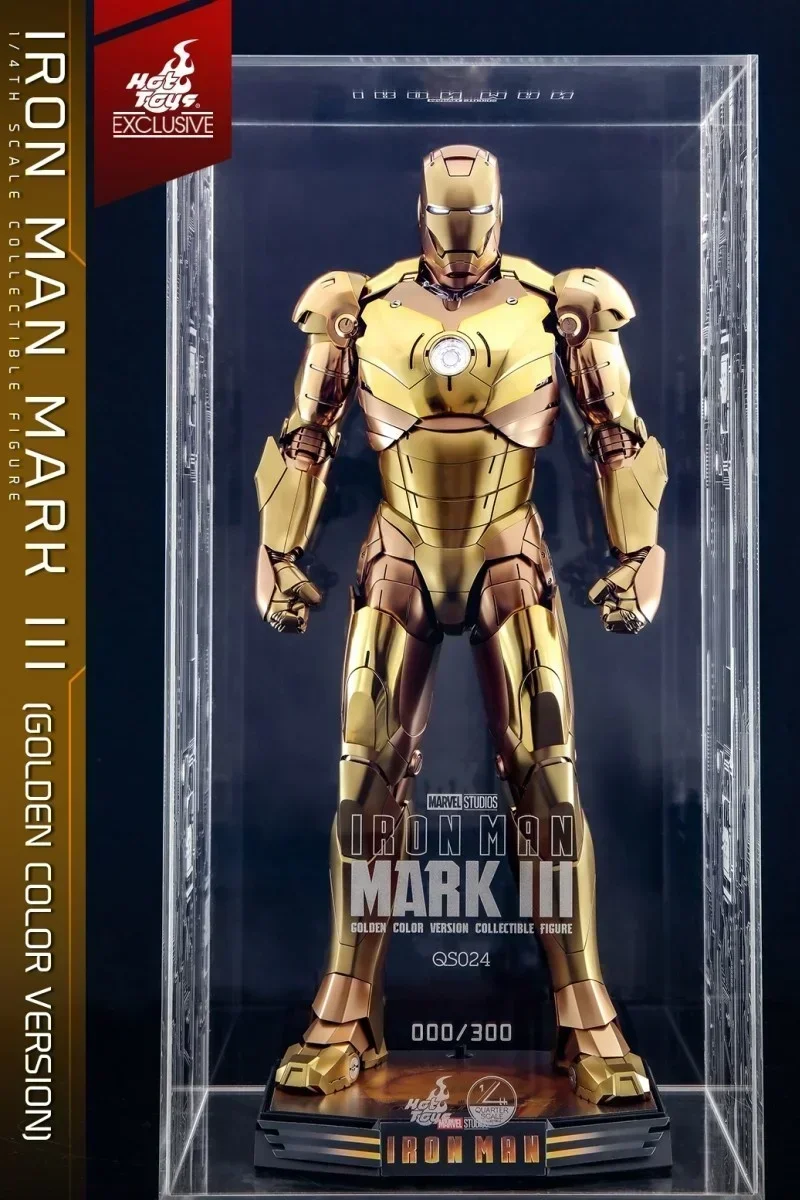 Originale Hottoys Ht 1/4 48.5cm Iron Man Mk3 Qs024 Mark3 Marvel Comics Marvel Anime Action Figures Collection Model Toys Gift