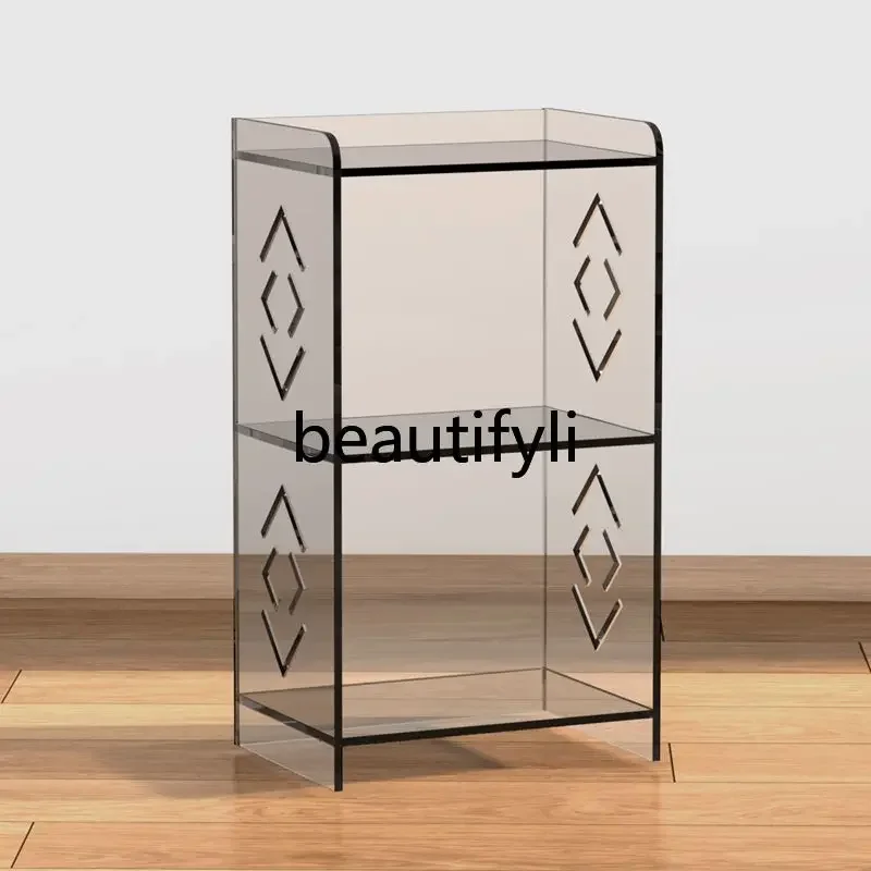 

zqq1New sofa side cabinet bay window mini corner few light luxury storage box double-layer storage display cabinet