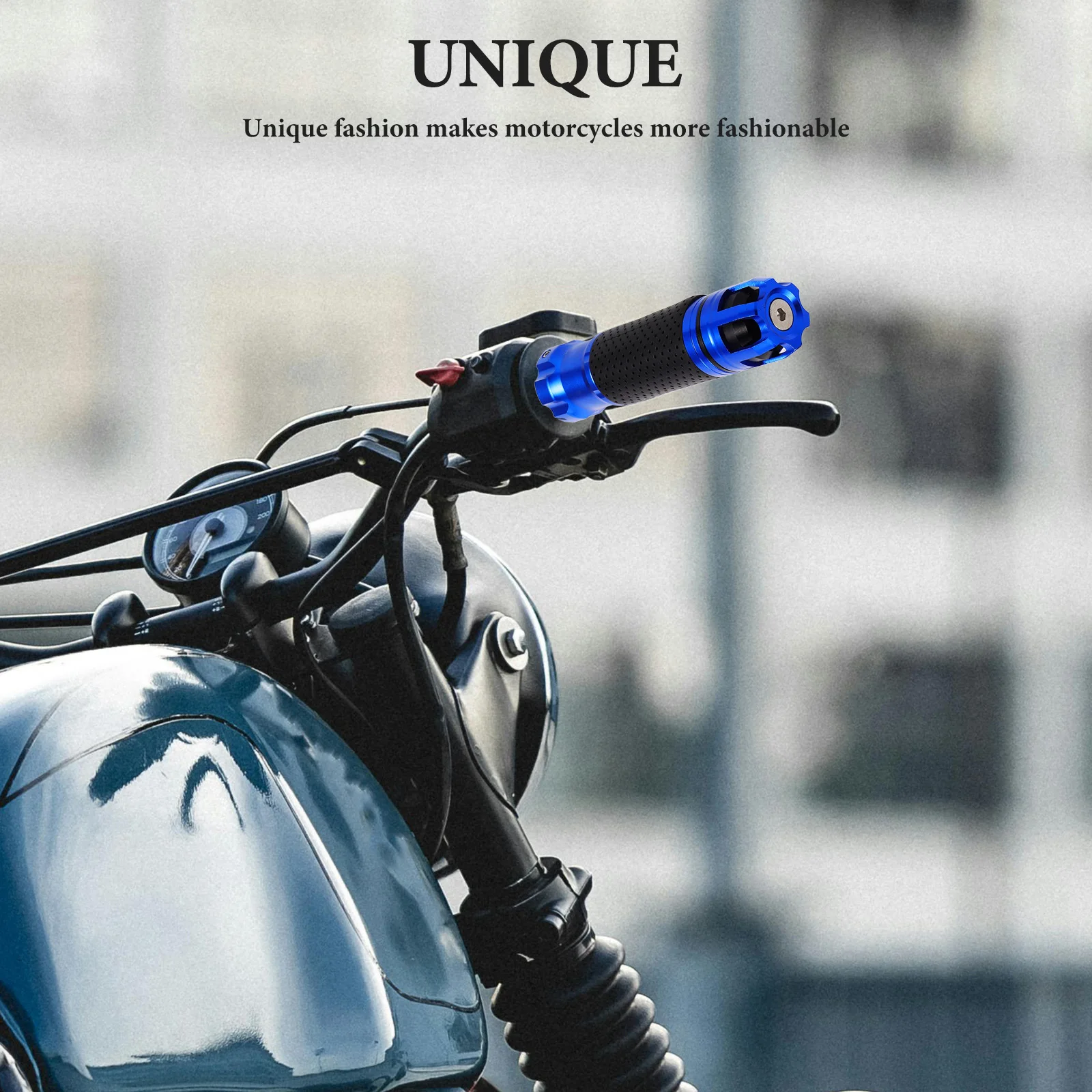 

2 pcs Handle Grips Aluminum Alloy Antislip Ergonomic Twist Throttle Replacement For Motorcycle Motorbike Dirt Bike Cycling