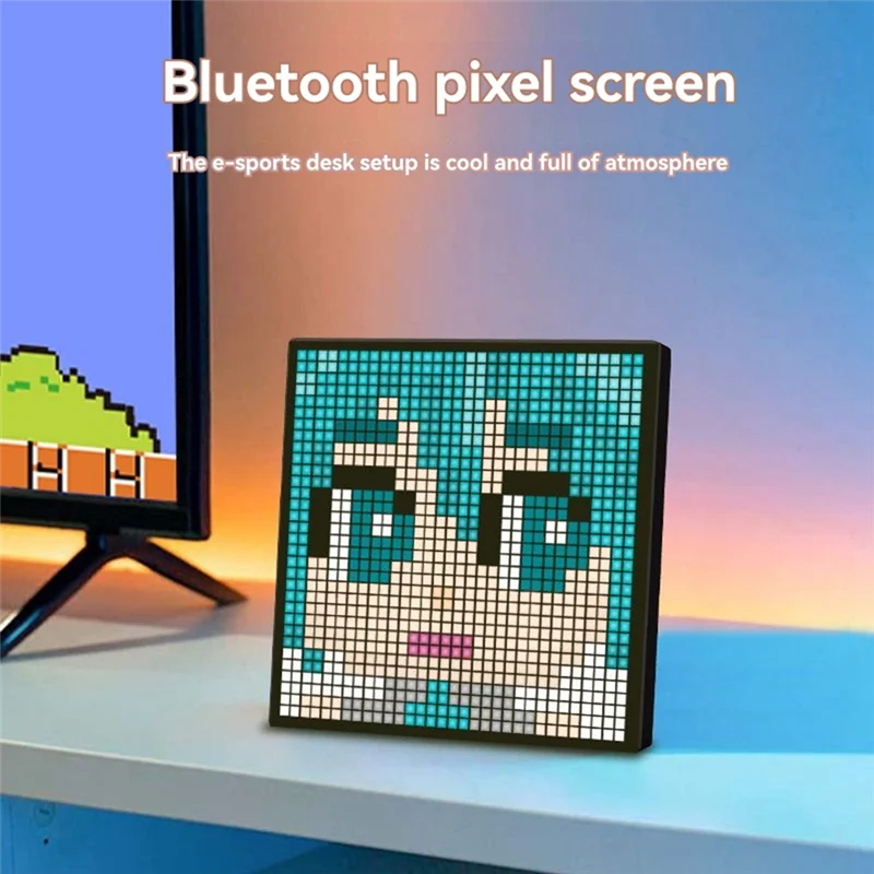 

ABFY-Customizable LED 16X16 Pixel Nightlight - Smart APP Control For DIY Text And Photos Animation Frame Gift