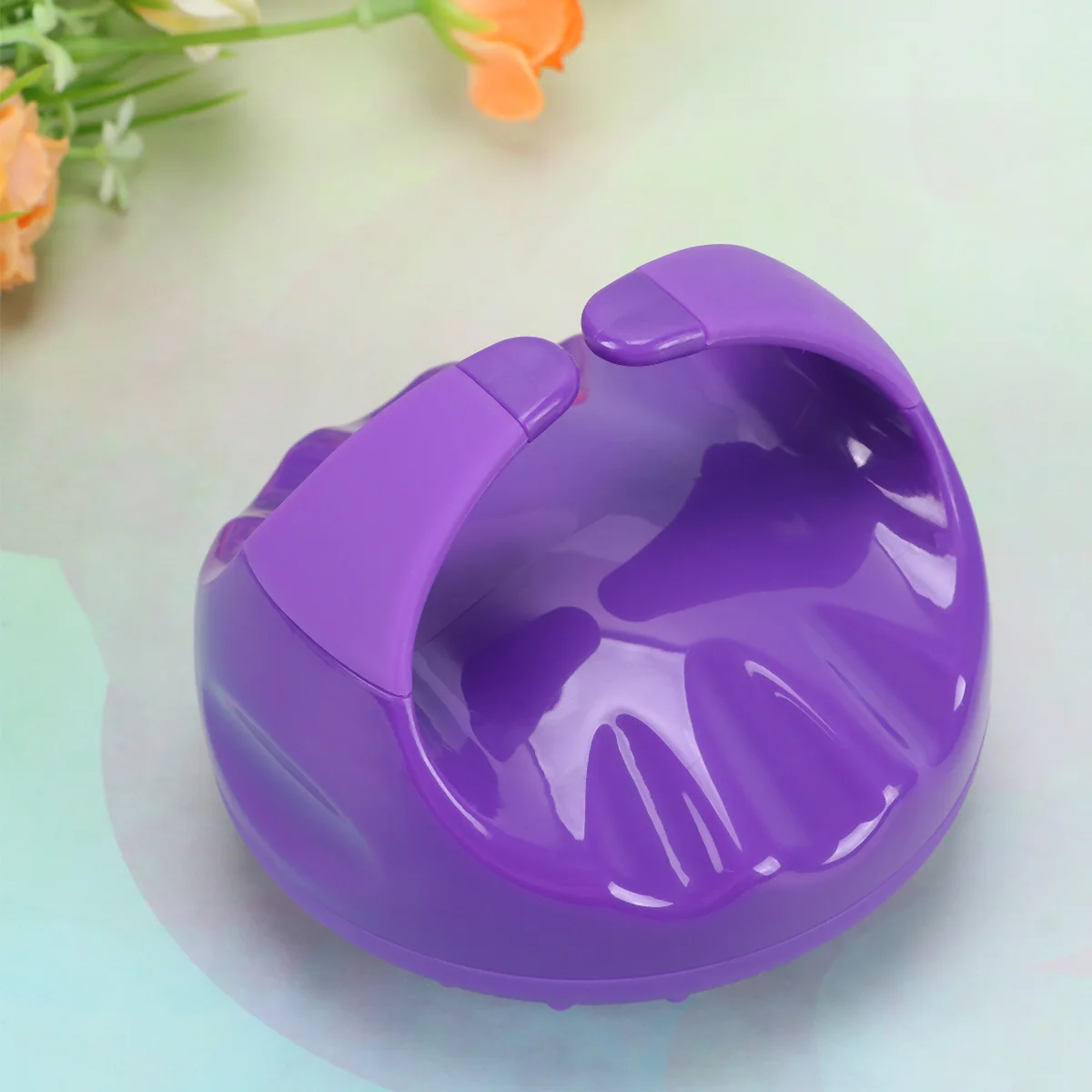 

Shower Brush Purple Soft Material Ergonomic Design Deep Cleansing Exfoliating Body Scrubber Bathing Tool Back Scrubber For