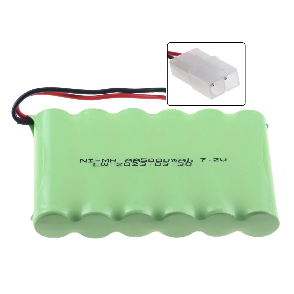 Akumulator AA NI-MH 7.2 v 5000mah do zdalnego sterowania zabawka elektryczna ciężarówka samochodowa 7.2 V mah nimh akumulator SM/TAMIYA wtyczka