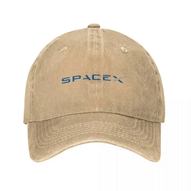 Washed Denim SpaceX Space X Logo Elon Musk Baseball Cap Summer Snapback Cowboy Hats Bone Falcon Heavy Rocket Casquette Gorras