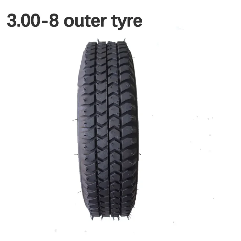 3.00-8 tire 300-8 Scooter Tyre & Inner Tube for Mobility s 4PLY Cruise  Mini Motorcycle