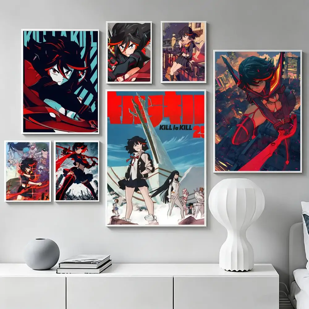 Anime K-KILL la KILL Poster Premium Art Wall Decor, Simple Ornament for Living and Leisure Areas
